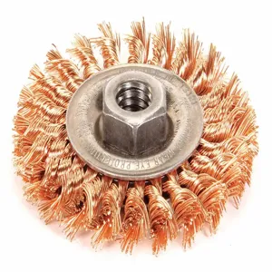 WEILER 13121 Twist Wire Wheel Brush Threaded Arbor | AC6FYM 33M612