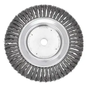 WEILER 93834 Wire Wheel Brush, 12 Inch Brush Dia, 2 Inch Arbor Hole, 0.016 Inch Wire Dia | CU9UXL 36H446