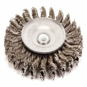 WEILER 08534 Twist Wire Wheel Brush Threaded Arbor | AE9HUH 6JXC7