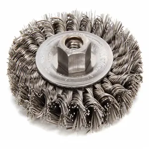 WEILER 13114 Twist Wire Wheel Brush Threaded Arbor | AC8GZX 3AC14