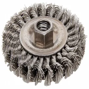 WEILER 13120 Twist Wire Wheel Brush Threaded Arbor | AC8HAA 3AC17