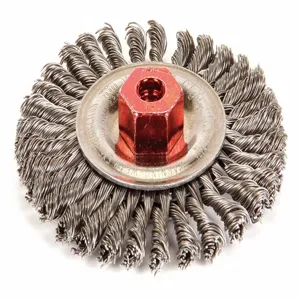 WEILER 13126 Twist Wire Wheel Brush Threaded Arbor | AC8HAC 3AC19