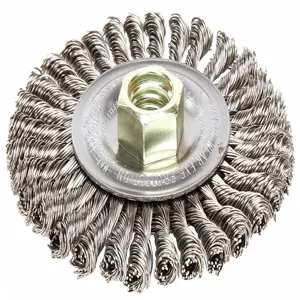 WEILER 13138 Twist Wire Wheel Brush Threaded Arbor | AC9KGC 3H609