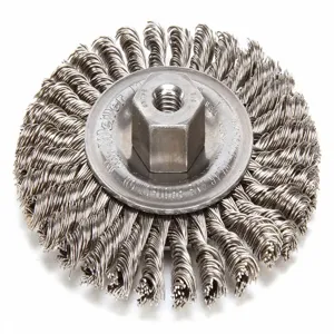 WEILER 13135 Twist Wire Wheel Brush Threaded Arbor | AE4AGY 5HD70