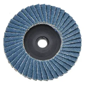 WEILER 97629 Flap Disc, Type 27, TS, 3 Inch Dia, Zirconia Alumina, 60 Grit, Composite Bk, Std Density | CU9URT 4KM67