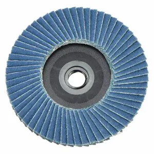 WEILER 97631 Flap Disc, Type 27, TS, 3 Inch Dia, Zirconia Alumina, 120 Grit, Composite Bk, Std Density | CU9URR 4KM69