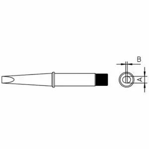 WELLER CT6E8 Soldering Tip, Chisel, 0.25 Inch Size W | CU9VED 799RV1