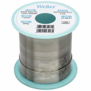 WELLER T0051388699 Solder Wire, 1 mm X 250 G, Sac M1, 96.5% Tin, 3% Silver, 0.5% Copper | CU9VCH 799RL9