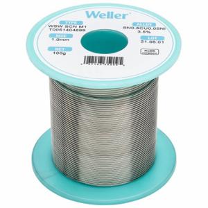 WELLER T0051404699 Solder Wire, 1 mm X 100 G, Scn M1, 99.3% Tin, 0.6% Copper, 0.05% Nickel | CU9VCD 799RN0