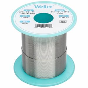 WELLER T0051404899 Solder Wire, 0.3 mm X 100 G, Scn M1, 99.3% Tin, 0.6% Copper, 0.05% Nickel | CU9VBR 799RN2