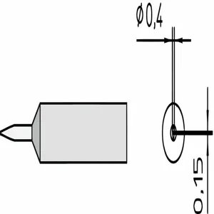 WELLER XNT1SC Soldering Tip Fine Chisel 5/32 Inch | AF7CQL 20UY01