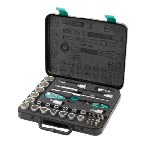 WERA TOOLS 05003647055 Driver Bit And Socket Set With Speed Ratchet, 1/2 Inch Drive, Sae, Pack Of 38 | CV6WGA