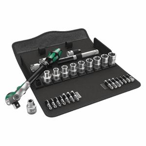 WERA TOOLS 05004079001 Steckschlüsselsatz, 1/2 Zoll Antriebsgröße, 28-teilig, 3/8 Zoll bis 13/16 Zoll Steckschlüsselgröße | CU9VVH 45YN04