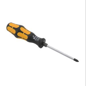 WERA TOOLS 05017040055 Phillips Chisel Screwdriver, #1 Size, 90mm Blade Length, Extra-Durable Black Point Tip | CV6VPZ