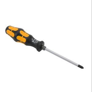 WERA TOOLS 05017041055 Phillips Chisel Screwdriver, #2 Size, 113mm Blade Length, Extra-Durable Black Point Tip | CV6VQA