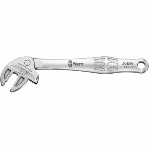 WERA TOOLS 05020099001 Adjustable Wrench, Steel, Satin Chrome, 4 5/8 Inch Overall Length, 3/8 Inch Jaw Capacity | CU9VKZ 786XX4