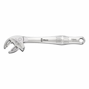 WERA TOOLS 05020103001 Adjustable Wrench, Steel, Satin Chrome, 7 13/32 Inch Overall Length, 5/8 Inch Jaw Capacity | CU9VLB 786XX6