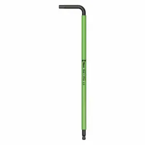 WERA TOOLS 05022604001 Hex Key, 1 Ball Ends, 2.5 mm Tip Size, Metric, Long, Alloy Steel, Black Oxide | CU9VNK 483F66