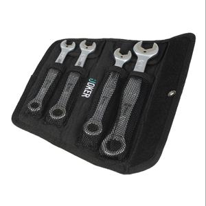 WERA TOOLS 05073295055 Ratcheting Combination Wrench Set, Sae, Pack Of 4 | CV6XZB