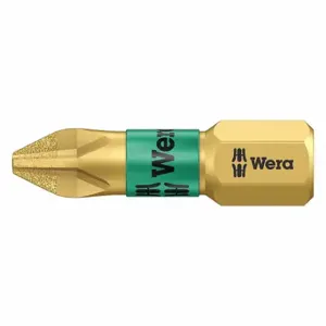 WERA TOOLS 05073335001 Insert Bit, Fastening Tool Tip Size, 1 Inch Overall Bit Length, 1/4 Inch Hex Shank Size | CU9VRW 45YN09