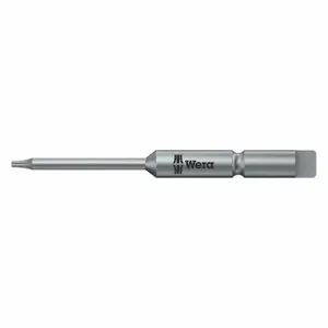 WERA TOOLS 05332607001 Power Bit, T10 Fastening Tool Tip Size, 2 3/4 Inch Bit Length, 4 mm Hex Shank Size, 10 PK | CU9VQE 30GE44