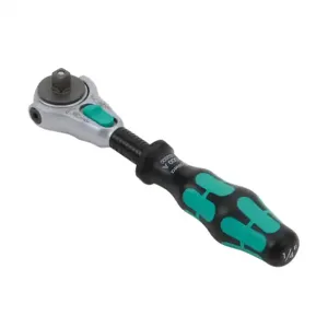 WERA TOOLS 05003500055 Speed Ratchet, Dial Switch, 1/4 Inch Drive, 5 Deg. Return Angle | CV6VJR