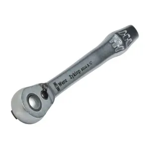 WERA TOOLS 05004004055 Metal Ratchet, Switch Lever, 1/4 Inch Drive, 5 Deg. Return Angle | CV6VJV