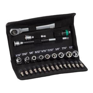 WERA TOOLS 05004021055 Socket Set With Switch Lever Ratchet, 1/4 Inch Drive, Sae, Pack Of 28 | CV6WGC