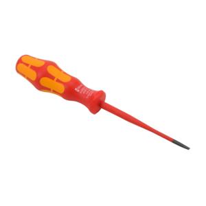 WERA TOOLS 05006441055 Slotted Screwdriver, 4.0mm, 1000V Insulation Rating, 100mm Blade Length, Reduced Shank | CV6VPQ