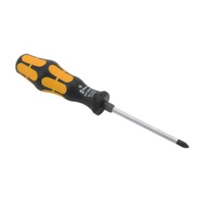 WERA TOOLS 05017040055 Phillips Chisel Screwdriver, #1 Size, 90mm Blade Length, Extra-Durable Black Point Tip | CV6VPZ