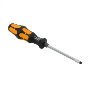 WERA TOOLS 05018301055 Slotted Chisel Screwdriver, 5.5mm, 103mm Blade Length, Extra-Durable Black Point Tip | CV6VQC