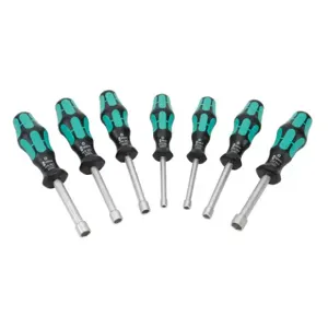 WERA TOOLS 05345230055 Nutdriver Set, Sae, Pack Of 7 | CV6UFL