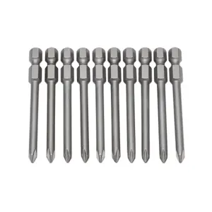 WERA TOOLS TW-DB-PH-1 General Purpose Driver Bit, #1 Size, 2.75 Inch Bit Length, 1/4 Inch Drive, Pack Of 10 | CV6PEV