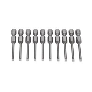 WERA TOOLS TW-DB-SL-1 General Purpose Driver Bit, 3.0mm Slotted, 2 Inch Bit Length, 1/4 Inch Drive, Pack Of 10 | CV6PEX