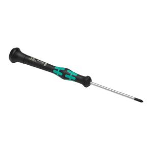 WERA TOOLS TW-SD-MPH-1 Miniature Screwdriver, #0 Phillips, 60mm Blade Length, Extra-Durable Black Point Tip | CV6VQK