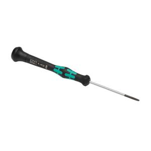 WERA TOOLS TW-SD-MSL-1 Miniature Screwdriver, 2.0mm Slotted, 60mm Blade Length, Extra-Durable Black Point Tip | CV6VQL