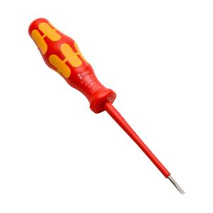 WERA TOOLS TW-SD-VSL-1 Slotted Screwdriver, 2.5mm, 1000V Insulation Rating, 80mm Blade Length | CV6VQZ