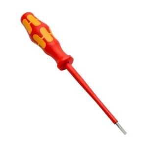 WERA TOOLS TW-SD-VSL-2 Slotted Screwdriver, 3.0mm, 1000V Insulation Rating, 100mm Blade Length | CV6VRA