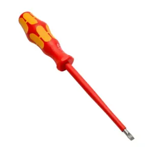 WERA TOOLS TW-SD-VSL-4 Slotted Screwdriver, 5.5mm, 1000V Insulation Rating, 125mm Blade Length | CV6VRC