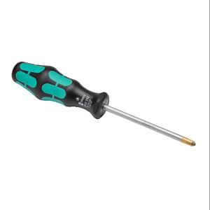 WERA TOOLS TW-SD-PH-2 Phillips Screwdriver, #2 Size, 100mm Blade Length, Laser-Etched Non-Slip Tip | CV6VQQ