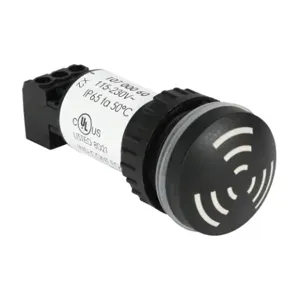 WERMA 10701060 Buzzer, 115VAC/DC, 80 dB Decibels, Indoor/Outdoor, Wall, 2.4063 Inch Height | CU9VZA 792XV7