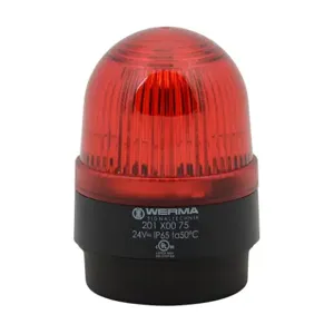 WERMA 20110075 Beacon Warning Light, LED, 24VAC/DC, 100000 hr Lamp Life, Dome, 3 3/16 Inch Height, 0 | CU9WDX 452U21