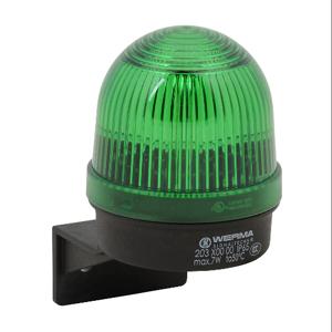 WERMA 20320000 Incandescent Industrial Signal Beacon, 57mm, Green, Permanent, IP65, Bracket Mount | CV6LVU