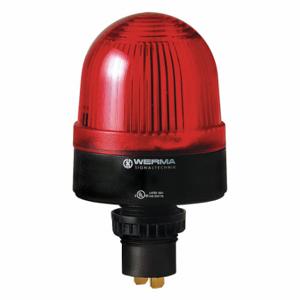 WERMA 20710075 Beacon Warning Light, LED, 24VAC/DC, 100000 hr Lamp Life, Dome, 2 23/32 Inch Height, 0 | CU9WDW 452U18