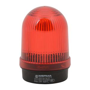 WERMA 21010000 Industrie-Hochsignalleuchte mit Glühlampe, 57 mm, rot, dauerhaft, IP65, Sockelmontage | CV6LYM