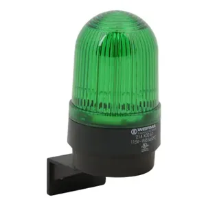 WERMA 21420067 Industrial Tall Signal Beacon, 58mm, Green, Permanent, IP65, Bracket Mount, 115 VAC | CV6LZX