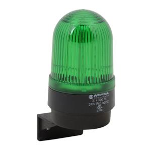 WERMA 21420075 Industrial Tall Signal Beacon, 58mm, Green, Permanent, IP65, Bracket Mount, 24 VAC/VDC | CV6LZY