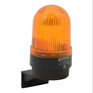 WERMA 21530067 Industrial Tall Signal Beacon, 58mm, Yellow, Flashing Strobe, IP65, Bracket Mount | CV6MAL