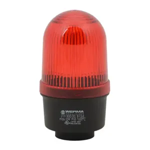 WERMA 21910000 Incandescent Industrial Tall Signal Beacon, 57mm, Red, Permanent, IP65, Tube Mount | CV6MAR