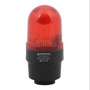 WERMA 21912055 Industrial Tall Signal Beacon, 58mm, Red, Flashing Strobe, IP65, Tube Mount, 24 VDC | CV6MAV